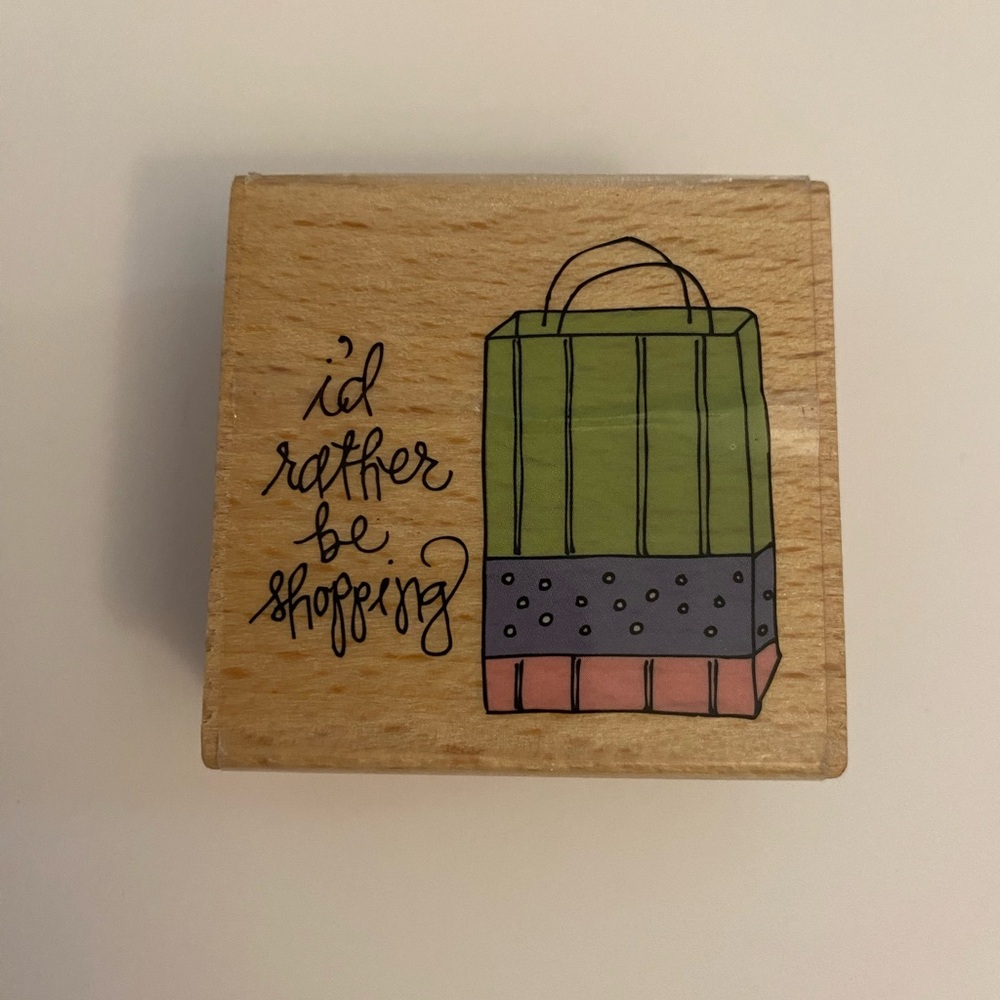 Studio G Kolette Hall I’d Rather Be Shopping rubber stamp